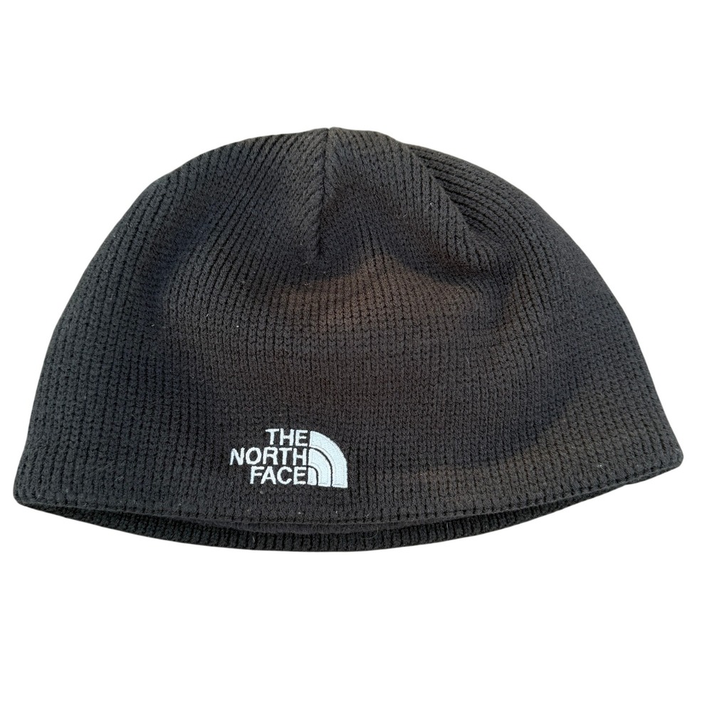 The North Face Bones Beanie Black Unisex Knit Fleece Lined Winter Hat NF00AHHZ